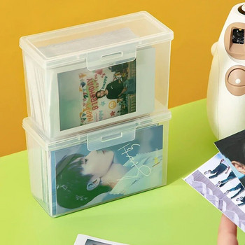 Θήκη κάρτας 1 τεμ. Διαφανές Idol Kpop άλμπουμ Αποθήκευση φωτογραφιών Φωτοκάρτες Μικρές κάρτες συλλογής Organizer Box Box Container