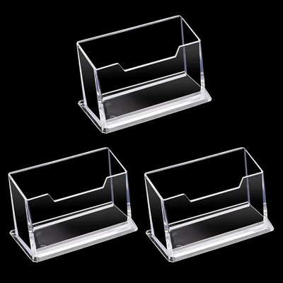 1-3 kom Prozirna stolna polica Kutija za pohranu Stalak za izlaganje Akrilna plastika Prozirna stolna ploča Držač posjetnica Držač kartice