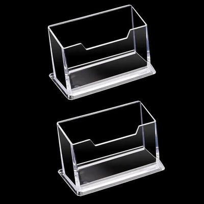 1-3 kom Prozirna stolna polica Kutija za pohranu Stalak za izlaganje Akrilna plastika Prozirna stolna ploča Držač posjetnica Držač kartice