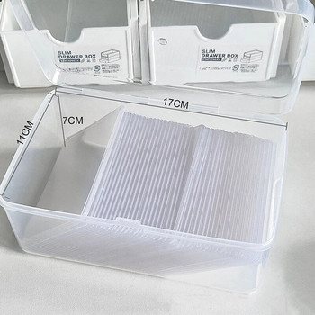 Photocards Storage Box Διαφανή αυτοκόλλητα Korea Idol Θήκη κάρτας Desk Storage Organizer Ταξινόμηση Κουτί Χαρτικά