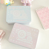 INS korejiešu taisnstūrveida skārda kastīte Creative Mini Card Storage Box Iepakojums Skārda kastīte Matadata rotaslietas Maza skārda kastītes dekorēšana