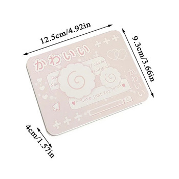 INS Корейска правоъгълна тенекиена кутия Creative Mini Card Storage Box Опаковка Тенекиена кутия Фиби Бижута Малка тенекиена кутия Декорация