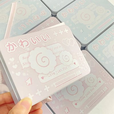 INS korejiešu taisnstūrveida skārda kastīte Creative Mini Card Storage Box Iepakojums Skārda kastīte Matadata rotaslietas Maza skārda kastītes dekorēšana