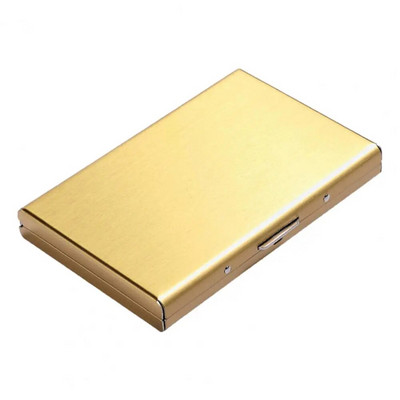 Card Box RFID Blocking Metal Card Holder 6 Card Slot Safe Buckle Design Αντικλεπτική Αντι-απαλαίωση Συμπαγής θήκη κάρτας