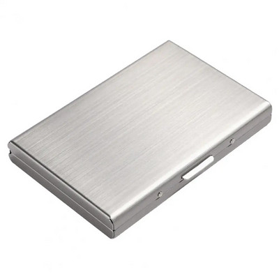 Card Box RFID Blocking Metal Card Holder 6 Card Slot Safe Buckle Design Αντικλεπτική Αντι-απαλαίωση Συμπαγής θήκη κάρτας
