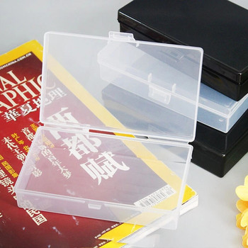Прозрачна пластмасова кутия за съхранение Прозрачна квадратна многофункционална витрина Кутии за съхранение на бижута Различни размери Органайзер за бюро