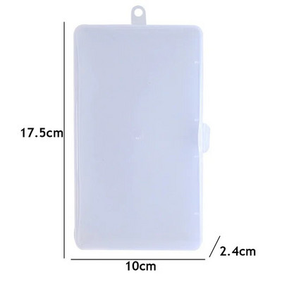 Διαφανές πλαστικό κουτί αποθήκευσης Διάφανη τετράγωνη θήκη πολλαπλών χρήσεων Κοσμήματα Κουτιά αποθήκευσης πολλαπλών μεγεθών Οργανωτής γραφείου