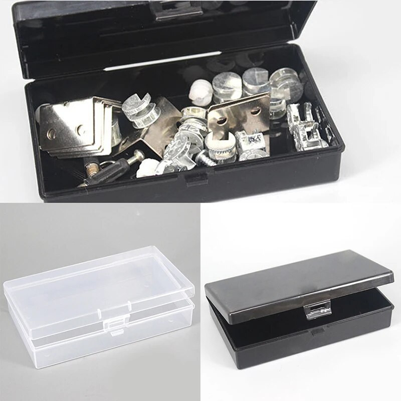 Διαφανές πλαστικό κουτί αποθήκευσης Διάφανη τετράγωνη θήκη πολλαπλών χρήσεων Κοσμήματα Κουτιά αποθήκευσης πολλαπλών μεγεθών Οργανωτής γραφείου