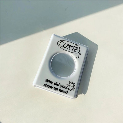 Εκτύπωση επιστολής 3 ιντσών Kpop Binder Στρογγυλή κούφια θήκη φωτογραφικής κάρτας ΕΜΦΑΝΙΣΗ ΤΩΡΑ ΣΤΟ άλμπουμ φωτογραφιών Idol Cards Collect Book 40 Pocket 1PC