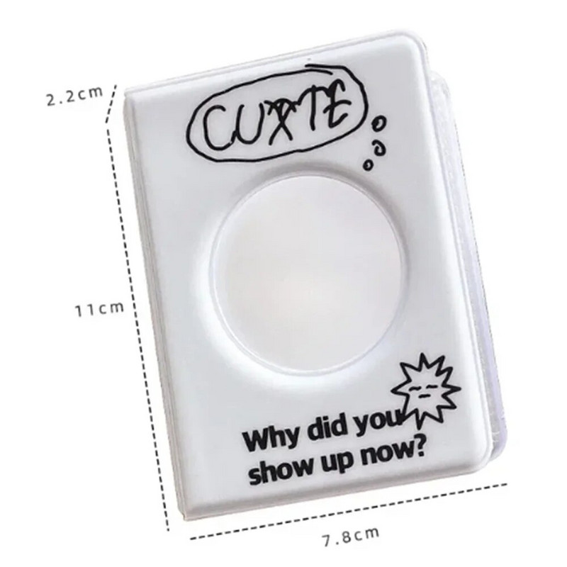 Εκτύπωση επιστολής 3 ιντσών Kpop Binder Στρογγυλή κούφια θήκη φωτογραφικής κάρτας ΕΜΦΑΝΙΣΗ ΤΩΡΑ ΣΤΟ άλμπουμ φωτογραφιών Idol Cards Collect Book 40 Pocket 1PC