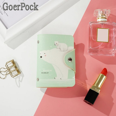 Νεοαφιχθέν Fashion PU Λειτουργία 20 bits Επαγγελματική θήκη για άντρες γυναίκες Τσάντα πιστωτικής κάρτας διαβατηρίου Τσάντα πορτοφόλι κάρτας ταυτότητας