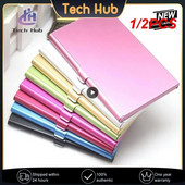 1/2 gab Alumīnija sakausējuma vizītkaršu turētāja futrālis vienkrāsains karšu iepakojums sievietēm vīriešiem biroja karšu organizatoru turētāja karšu kaste