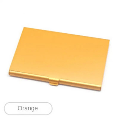 1/2 gab Alumīnija sakausējuma vizītkaršu turētāja futrālis vienkrāsains karšu iepakojums sievietēm vīriešiem biroja karšu organizatoru turētāja karšu kaste