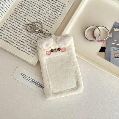 Kuuma multifilmi plüüsist kaardihoidja kate Võtmehoidja ID krediitümbris Fotokaardihoidja Tähte jälitav kohev bussikaardi kaitsekoti ripats