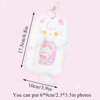Plīša kaķēnu Kpop fotokartes iesiešanas komplekts Idol foto kartītes Albumu kolekcija Grāmata Cute Keychain ID kredīts Bankas aizsargs Kancelejas preces