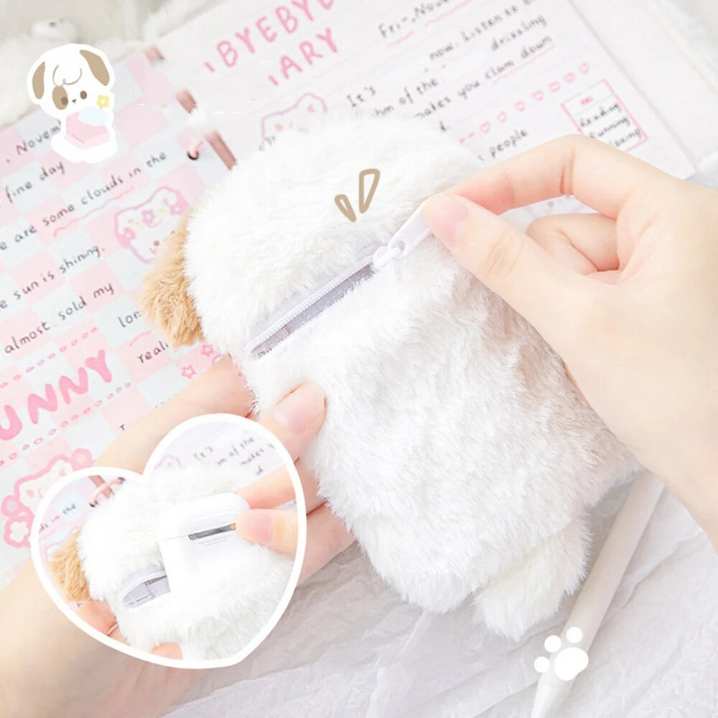 Pliušinis kačiukas Kpop nuotraukų kortelės segtuvų rinkinys Idol nuotraukų kortelės Albumų kolekcija Knyga Mielas raktų pakabukas ID Kreditinė banko apsauga Kanceliarinės prekės