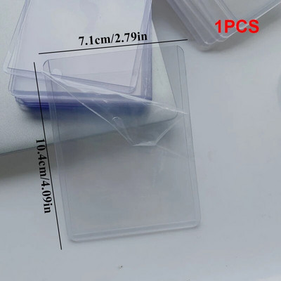 Jaunas fotokartes Akrila Kpop fotokartīšu turētājs Caurspīdīgs 3 collu Idol karšu turētājs Foto piedurknes Autobusa karte Studenta karte