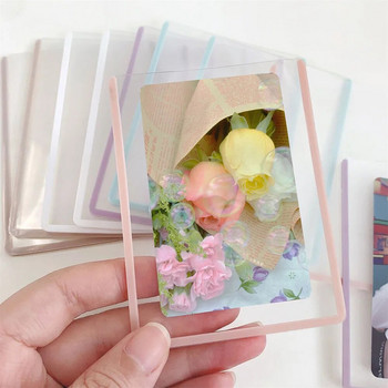10PCS Държач за фотокарти с твърда обвивка за карти Guka Id Card Holder Покрити с филм Защита на малка карта Classic Cute B8 Висока прозрачност