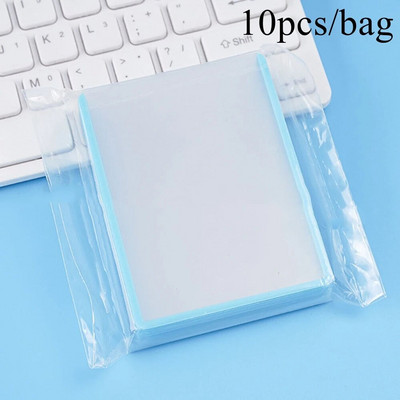 10 gab. Cietās kartes uzmavas fotokartes turētājs Guka ID karšu turētājs, pārklāts ar plēvi, maza karšu aizsardzība Classic Cute B8 ar augstu caurspīdīgumu