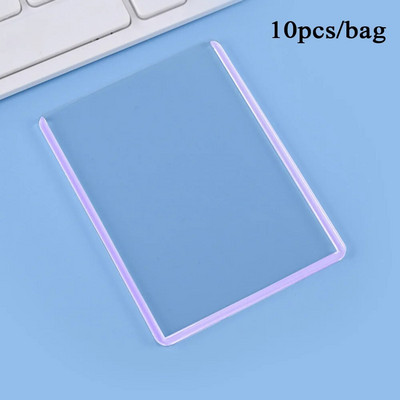 10 gab. Cietās kartes uzmavas fotokartes turētājs Guka ID karšu turētājs, pārklāts ar plēvi, maza karšu aizsardzība Classic Cute B8 ar augstu caurspīdīgumu