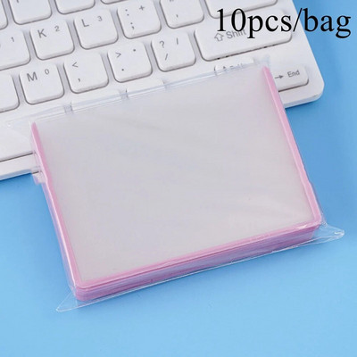 10 gab. Cietās kartes uzmavas fotokartes turētājs Guka ID karšu turētājs, pārklāts ar plēvi, maza karšu aizsardzība Classic Cute B8 ar augstu caurspīdīgumu