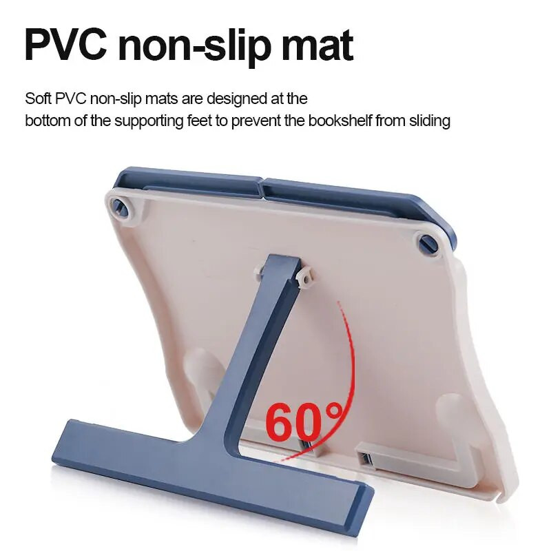 Φορητό Πτυσσόμενο Βιβλιοθήκη Atril Βάση Βιβλίων ανάγνωσης Βιβλία Συνταγών Αναδιπλούμενη θήκη ράφι για Tablet μουσικής παρτιτούρας