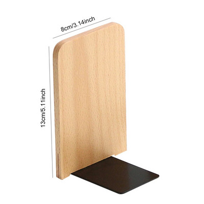 1 τεμ. Desktop Organizer Γραφείο Σπίτι Βιβλιοθήκη Βιβλιοθήκη Βάση βάσης Nature Beech Wood Ράφι γραφείου αποθήκευσης Βιβλιοθήκη Αξεσουάρ βιβλίου