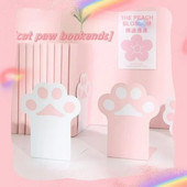 1 pāris jauki, radoši kaķu ķepu grāmatstieņi Kawaii skolas biroja piederumi, neslīdošu grāmatu galda organizators studentu rakstāmpiederumi meitenēm