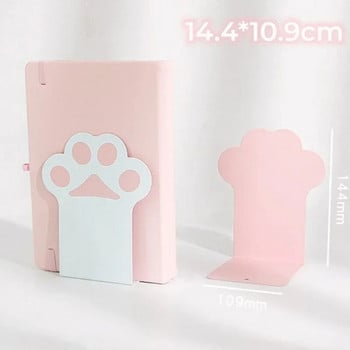 1 Pair Cute Creative Cat Paw Bookends Kawaii School Supplies Γραφείο Αντιολισθητικό Γραφείο Βιβλιοθήκης Φοιτητική γραφική ύλη για κορίτσι