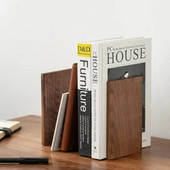 Βιβλιοθήκες Βιβλιοθήκη Ακραίες βιβλίων Βάση βάσης ραφιού Organizer γραφείου Home Bamboo Nature