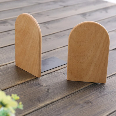 Βιβλιοθήκες Βιβλιοθήκη Ακραίες βιβλίων Βάση βάσης ραφιού Organizer γραφείου Home Bamboo Nature