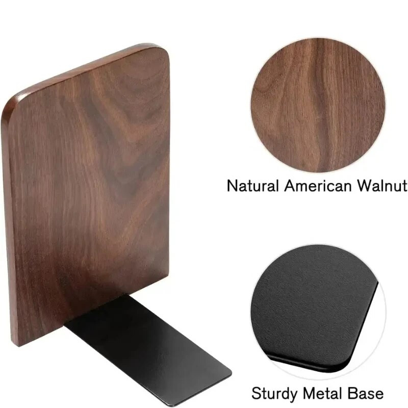 Βιβλιοθήκες Βιβλιοθήκη Ακραίες βιβλίων Βάση βάσης ραφιού Organizer γραφείου Home Bamboo Nature