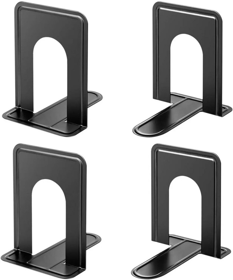 1 pāra grāmatu gali, Universālie Premium, neslīdoši lieljaudas metāla grāmatu spārnu komplekta aizbāznis grāmatām Filmas kompaktdiski Videospēles (mazas)