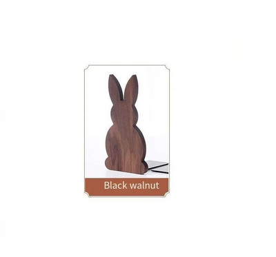 Koka LovelyRabbit Shape Desktop Organizer Darbvirsmas Biroja mājas lapa Grāmatu skapji Pretslīdēšanas Grāmatu gali Statīvs Turētājs Plaukts Galda organizators