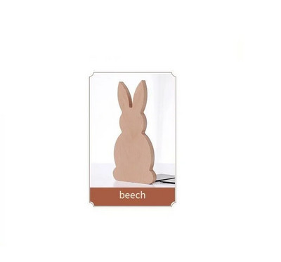 Koka LovelyRabbit Shape Desktop Organizer Darbvirsmas Biroja mājas lapa Grāmatu skapji Pretslīdēšanas Grāmatu gali Statīvs Turētājs Plaukts Galda organizators