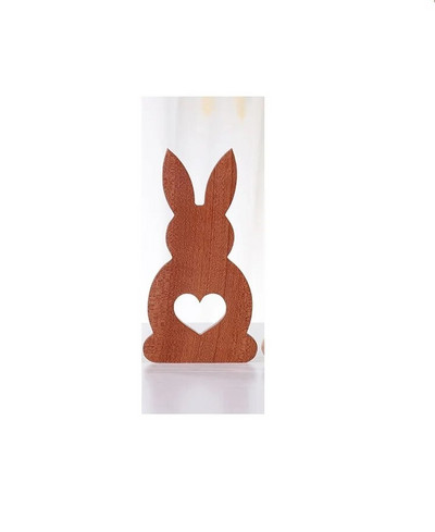 Koka LovelyRabbit Shape Desktop Organizer Darbvirsmas Biroja mājas lapa Grāmatu skapji Pretslīdēšanas Grāmatu gali Statīvs Turētājs Plaukts Galda organizators