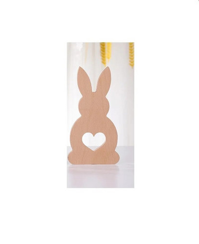 Koka LovelyRabbit Shape Desktop Organizer Darbvirsmas Biroja mājas lapa Grāmatu skapji Pretslīdēšanas Grāmatu gali Statīvs Turētājs Plaukts Galda organizators