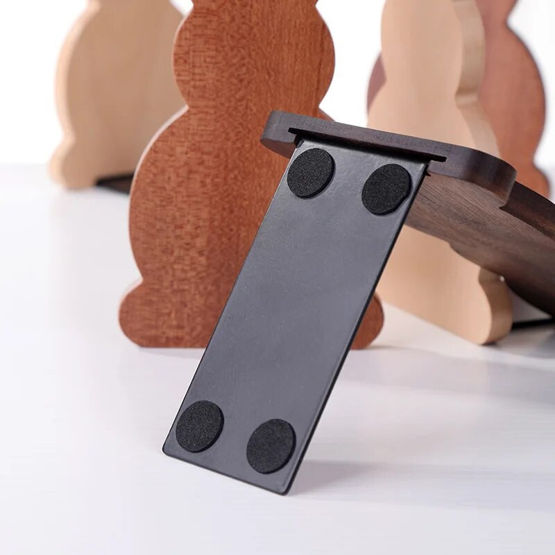 Koka LovelyRabbit Shape Desktop Organizer Darbvirsmas Biroja mājas lapa Grāmatu skapji Pretslīdēšanas Grāmatu gali Statīvs Turētājs Plaukts Galda organizators