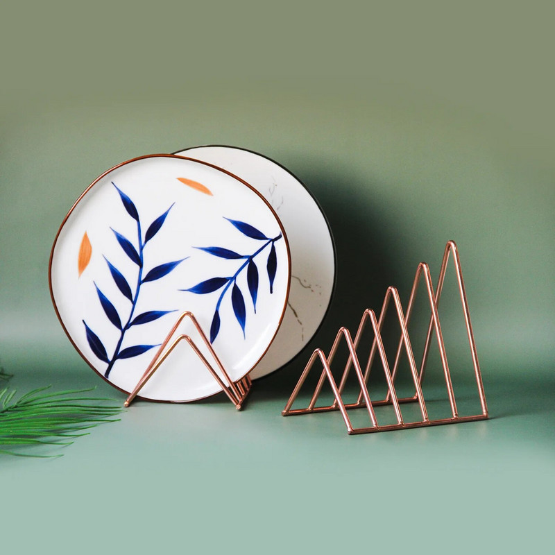 Radošs ģeometrisks glabāšanas statīvs, vienkāršs kaltas dzelzs organizators planšetdatoru grāmatu avīzes daudzfunkciju displeja statīva turētāja dāvanas