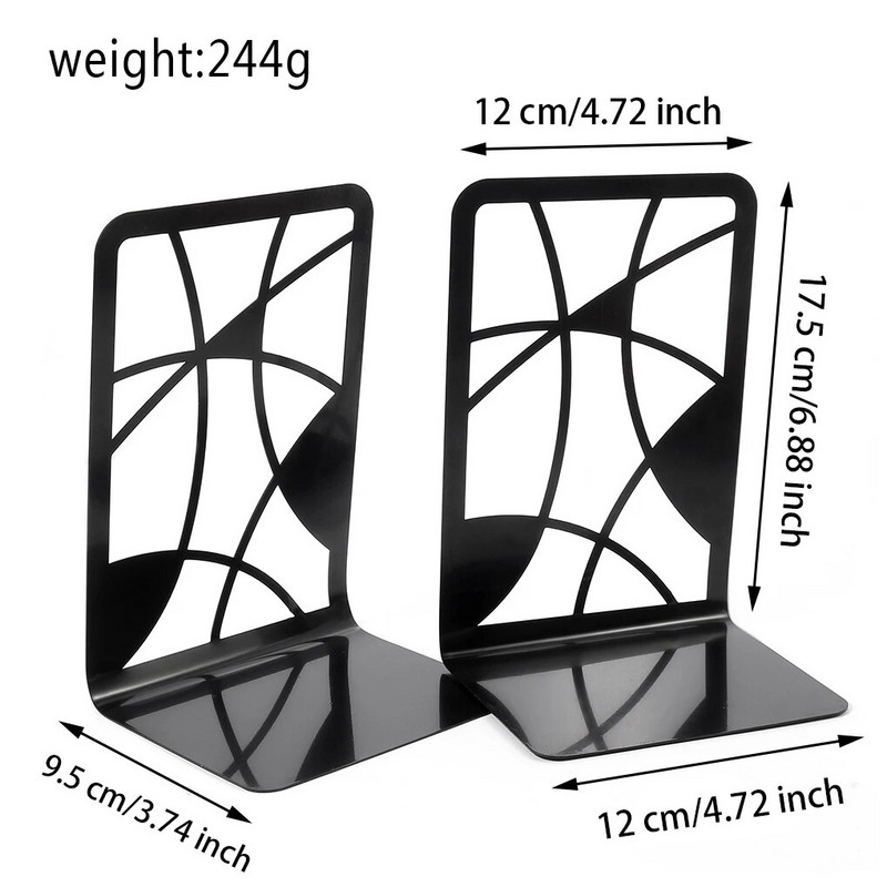 2 τμχ Office Hollow Stand Μεταλλικό ράφι σχολικού βιβλίου