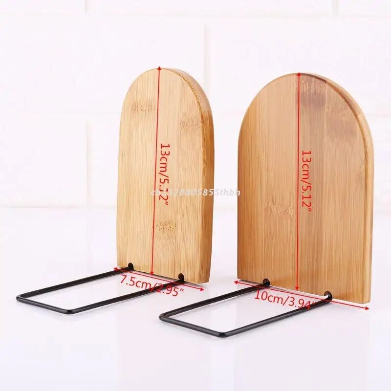 Nature Bamboo Desktop Organizer Office Home Bookends Βιβλιοθήκες Βιβλιοθήκη Βάση Βιβλιοθήκη ράφι