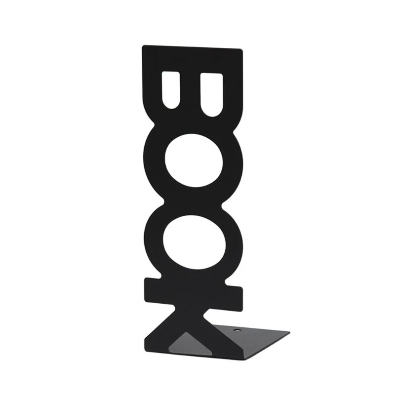 2 gab. Dekoratīvie metāla grāmatu statīvi mājas biroja failam studentam