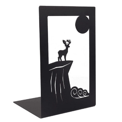 Dekoratīvi dobi grāmatu skapji radošai mākslai Smilšu pulksteņa dizains Metāla grāmata Stan