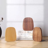 Επιτραπέζιο θήκη περιοδικού ρετρό Ξύλινο πώμα βιβλίων Αντιολισθητικά διακοσμητικά δωματίου για ραφιέρα 4''Μ x 4''Π x 5,5''Υ D5QC