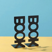 1 grāmatu plauktu pāri bibliotēkai, skolas grāmatu turētājam, grāmatu burtiem