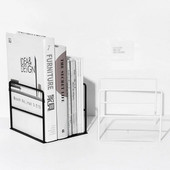 2023 Νέα Creative Black White Holder Magazine L Shape Support Rack Student Desktop Organizer Χαρτικά