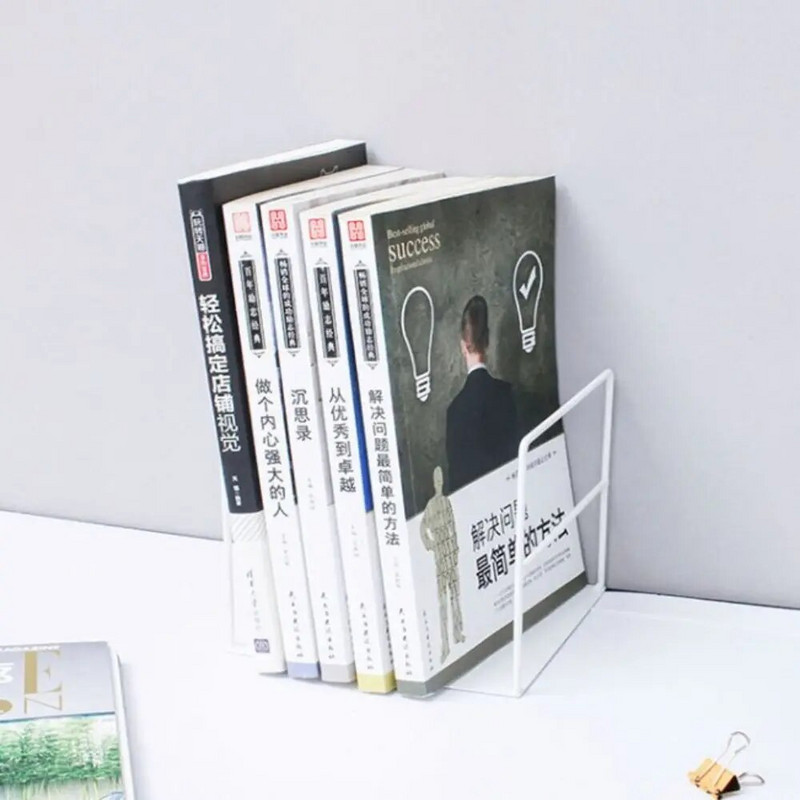 2023 Νέα Creative Black White Holder Magazine L Shape Support Rack Student Desktop Organizer Χαρτικά