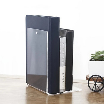 L-образна прозрачна акрилна стойка за книги Комплект с книги с картини Рафт с албуми Рафт за книги