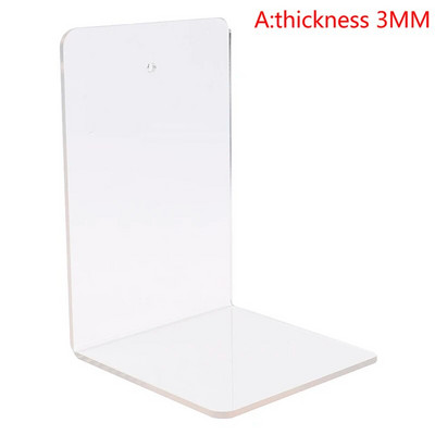 Διαφανές ακρυλικό βιβλιοστάσιο σε σχήμα L Ράφι βιβλίων ράφι οθόνης σετ άλμπουμ