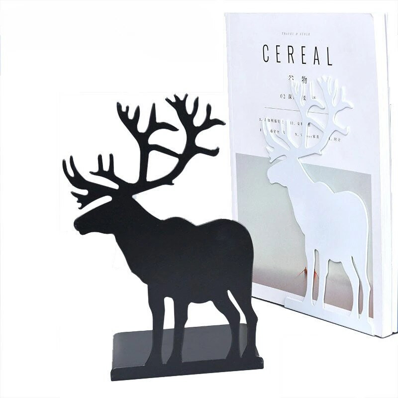 Επιτραπέζιο μεταλλικό βιβλιοπωλείο Δημιουργικό κλιπ βιβλίου Elk σε σχήμα L Σχολικό προμήθειες ραφιών αποθήκευσης και ταξινόμησης βιβλίων γραφείου